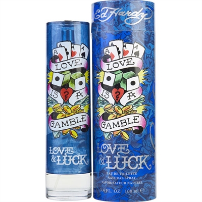 Ed Hardy Love  Luck by Christian Audigier for Men 3.4 oz Eau De Toilette Spray