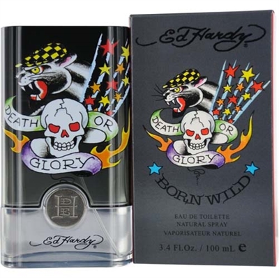 Ed Hardy Born Wild by Christian Audigier for Men 3.4 oz Eau De Toilette Spray