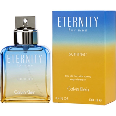 Eternity Summer 2017 Edition by Calvin Klein for Men 3.4oz Eau De Toilette Spray