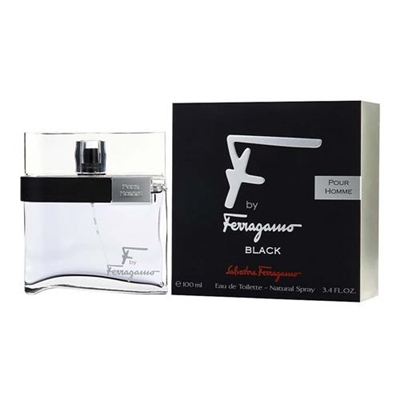 F Black by Salvatore Ferragamo for Men 3.4 oz Eau De Toilette Spray