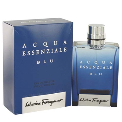Acqua Essenziale Blu by Salvatore Ferragamo for Men 3.4oz Eau De Toilette Spray