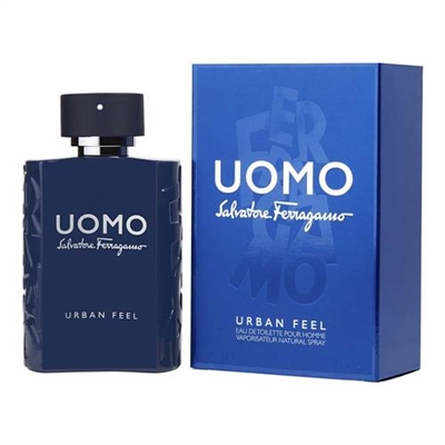 Uomo Urban Feel by Salvatore Ferragamo for Men 3.4oz Eau De Toilette Spray