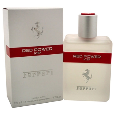 Red Power Ice3 by Ferrari for Men 4.2oz Eau De Toilette Spray