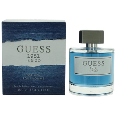 1981 Indigo by Guess for Men 3.4oz Eau De Toilette Spray