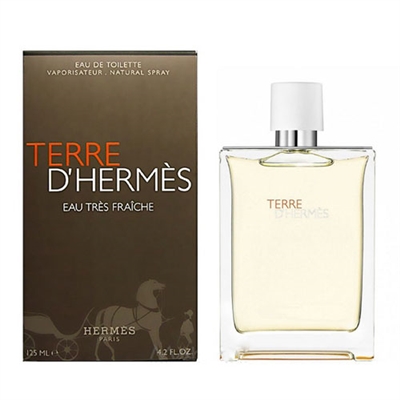 Terre D'hermes Eau Tres Fraiche by Hermes for Men 4.2oz Eau De Toilette Spray