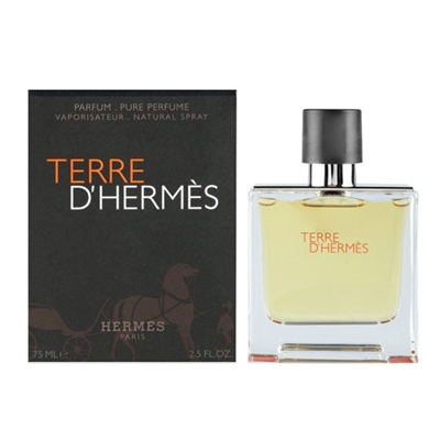 Terre D'hermes by Hermes for Men 2.5oz Eau De Parfum Spray
