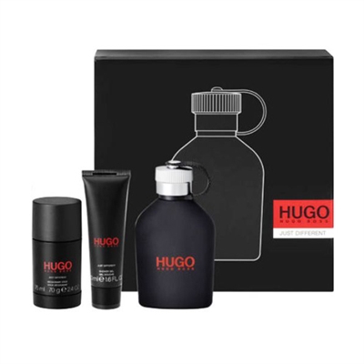 Hugo Just Different by Hugo Boss for Men 3 Piece Gift Set