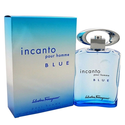 Incanto Blue by Salvatore Ferragamo for Men 3.4oz Eau De Toilette Spray