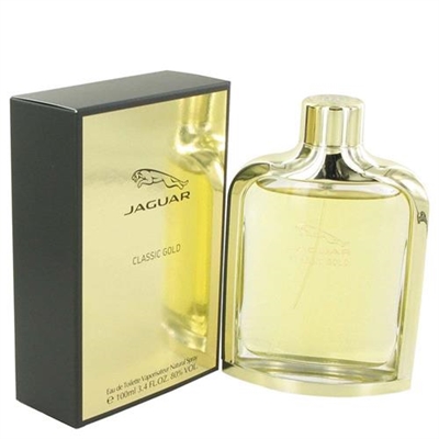 Classic Gold by Jaguar for Men 3.4oz Eau De Toilette Spray