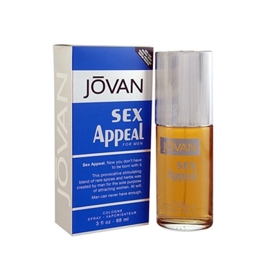 Jovan Sex Appeal by Jovan for Men 3.0oz Eau De Cologne Spray