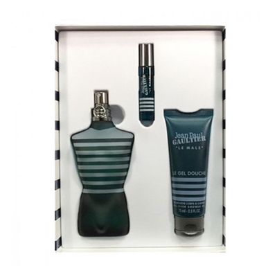 Le Male by Jean Paul Gaultier for Men 3 Piece Gift Set