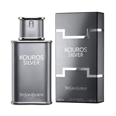 Kouros Silver by Yves Saint Laurent for Men 3.3oz Eau De Toilette Spray