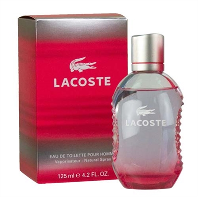 Lacoste Red by Lacoste for Men 4.2 oz Eau De Toilette Spray