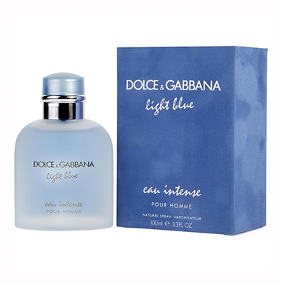 Light Blue Eau Intense by Dolce  Gabbana for Men 3.3oz Eau De Parfum Spray