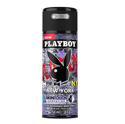 Playboy New York 24H Deodorant Body Spray for Men 150ml / 87g