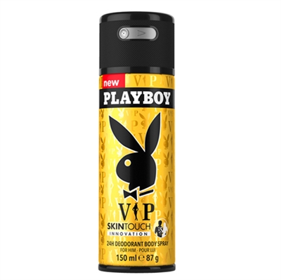 Playboy VIP 24H Deodorant Body Spray for Men 150ml / 87g