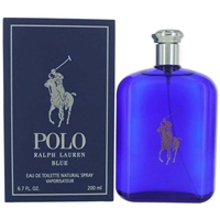 Polo Blue by Ralph Lauren for Men 6.7 oz Eau De Toilette Spray