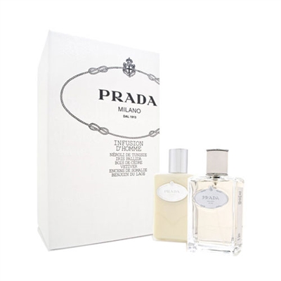 Prada Milano Infusion D'homme by Prada for Men 2 Piece Gift Set
