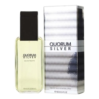 Quorum Silver by Antonio Puig for Men 3.4 oz Eau De Toilette Spray