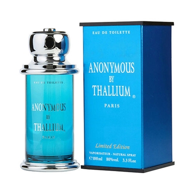 Anonymous by Thallium by Jacques Evard for Men 3.3oz Eau De Toilette Spray