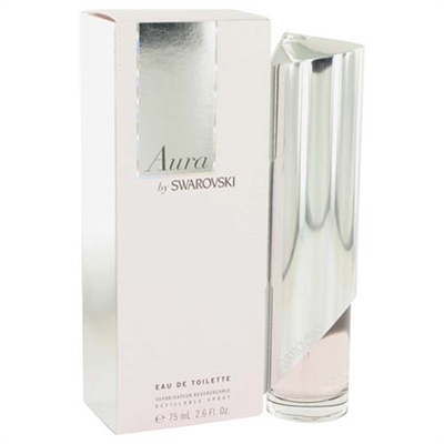 Aura by Swarovski for Women 2.6oz Refillable Eau De Toilette Spray