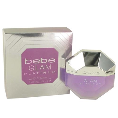 Glam Platinum by Bebe for Women 3.4oz Eau De Parfum Spray