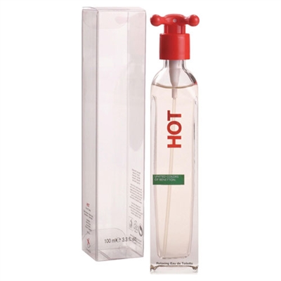 Hot by United Colors of Benetton for Women 3.3oz Eau De Toilette Spray