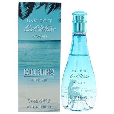 Cool Water Exotic Summer by Zino Davidoff for Women 3.4oz Eau De Toilette Spray