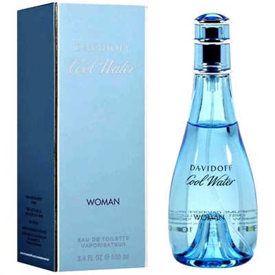 Cool Water by Zino Davidoff for Women 3.4 oz Eau De Toilette Spray