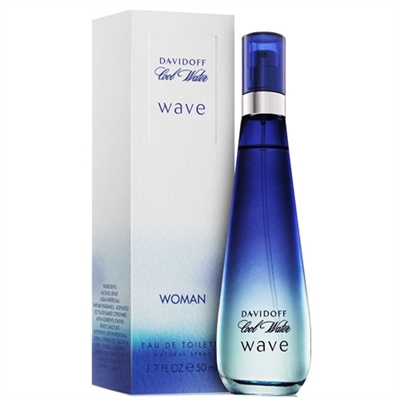 Cool Water Wave by Zino Davidoff for Women 1.7 oz Eau De Toilette Spray