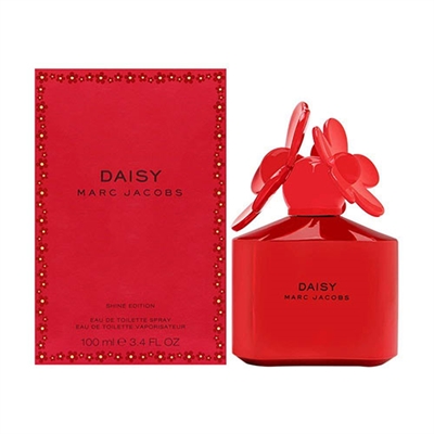 Daisy Shine Red Edition by Marc Jacobs for Women 3.4oz Eau De Toilette Spray