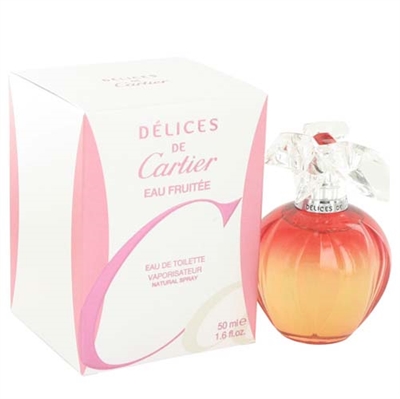 Delices de Cartier Eau Fruitee by Cartier for Women 1.6 oz Eau De Toilette Spray