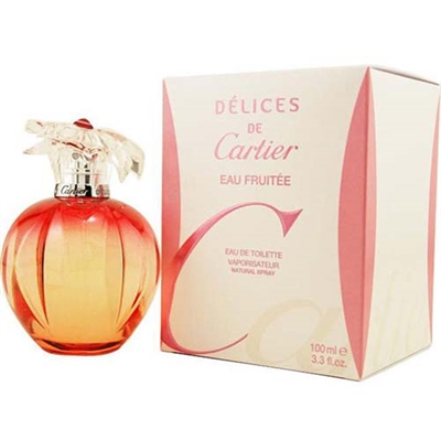 Delices de Cartier Eau Fruitee by Cartier for Women 3.3 oz Eau De Toilette Spray