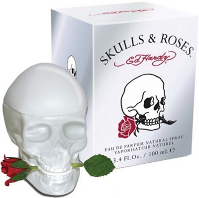 Ed Hardy Skull & Rose by Christian Audigier for Women 3.4oz Eau De Parfum Spray