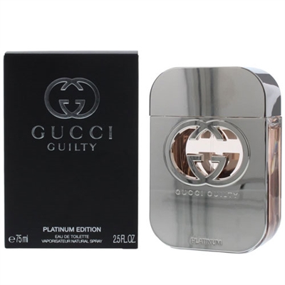 Gucci Guilty Platinum Edition by Gucci for Women 2.5oz Eau De Toilette Spray
