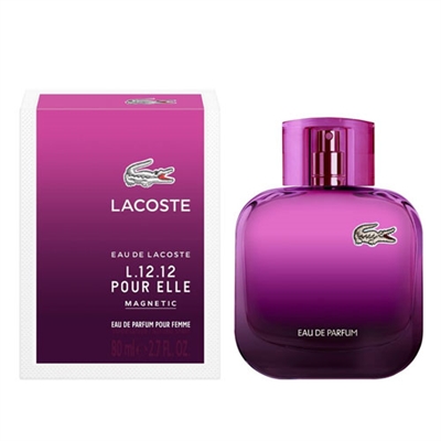 L.12.12 Pour Elle Magnetic by Lacoste for Women 2.7oz Eau De Parfum Spray