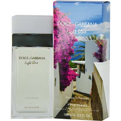 Light Blue Escape To Panarea by Dolce & Gabbana for Women 3.3oz Eau De Toilette Spray