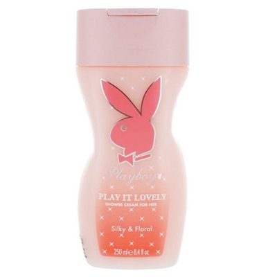 Playboy Play It Lovely Shower Cream For Her Silky  Floral 8.4oz / 250ml