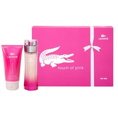 Touch of Pink by Lacoste Perfume for Women 2 Piece Gift Set