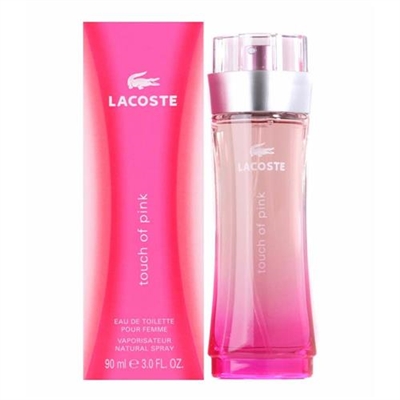 Touch of Pink by Lacoste for Women 3.0 oz Eau De Toilette Spray