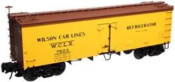Wilson Car Lines_Atlas 36' Woodside Reefer_3001414_3Rail