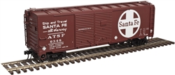 Santa Fe_SF_Atlas 40' AAR Double Door Steel Boxcar_3001823_3Rail