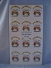 Dancing Bees Labels pack of 250