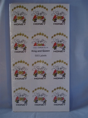 Dancing Bees Labels pack of 500