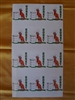 Kangaroo Labels sheet of 12