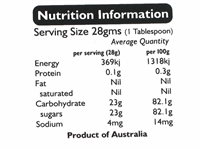 Nutrition Labels per sheet