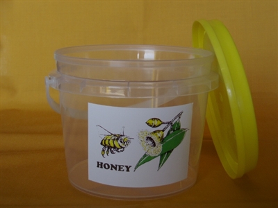 1kg Bucket with lid, handle and label pack of 50