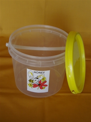 3kg Bucket with lid, handle and label each