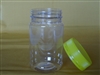 500 gm Plastic Jar with lid and label pack of 50