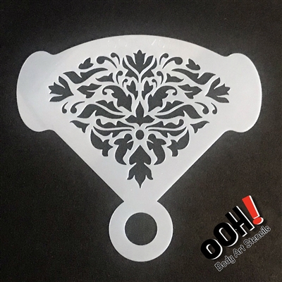 OOH! Damask Mirror Face Painting Stencil